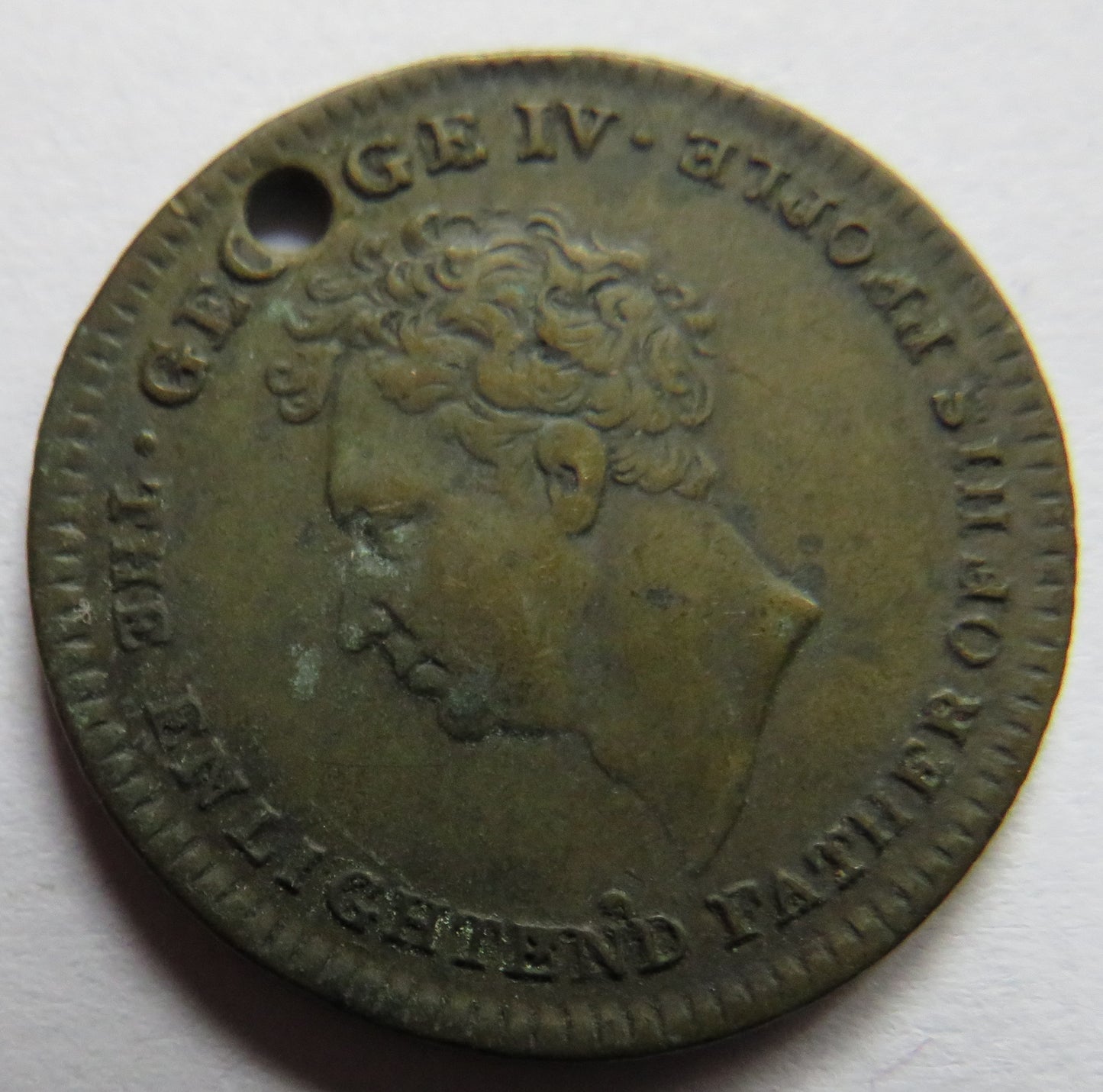 King George IV Died 1830 Commemorative Medal