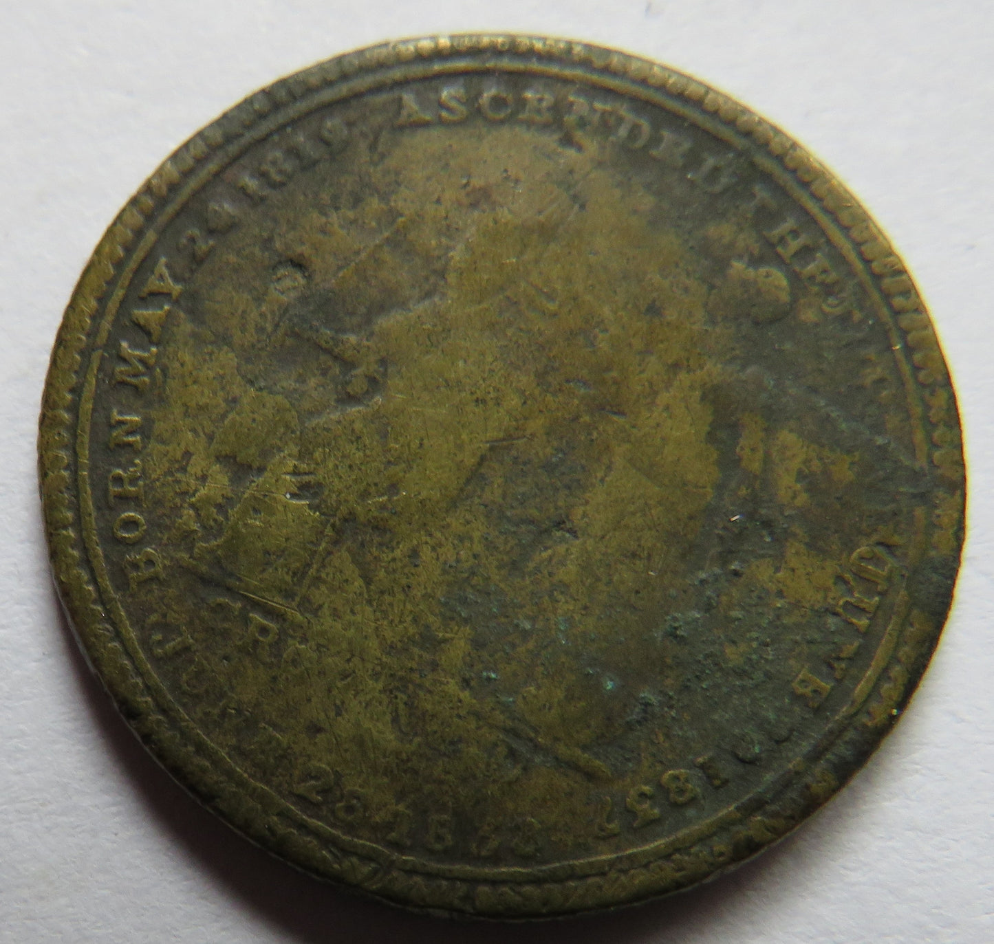 Victoria Queen of Great Britain Commemorative Medal 1837