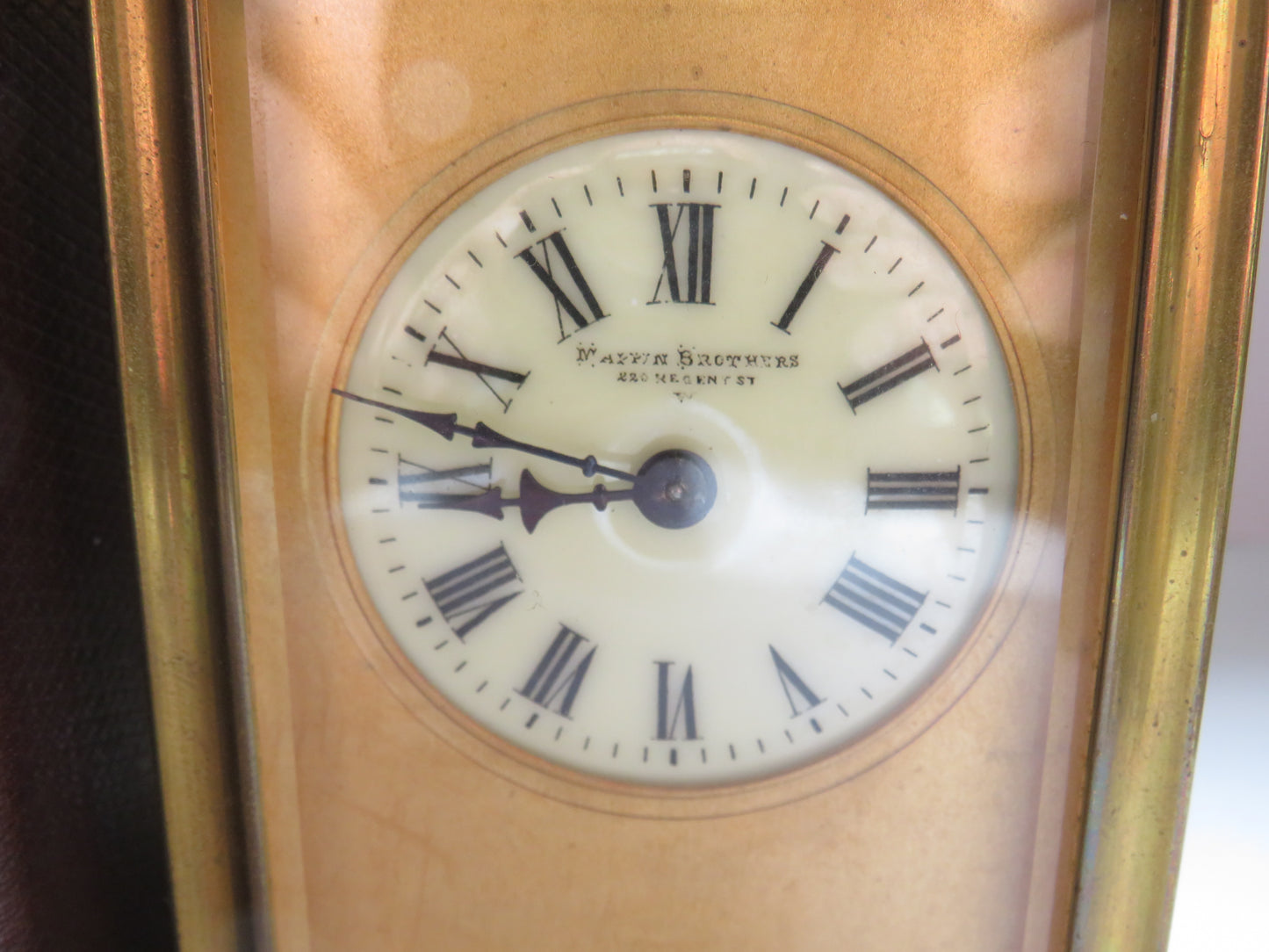 Antique Carriage Clock & Travelling Case By Mappin Brothers 220 Regent Street