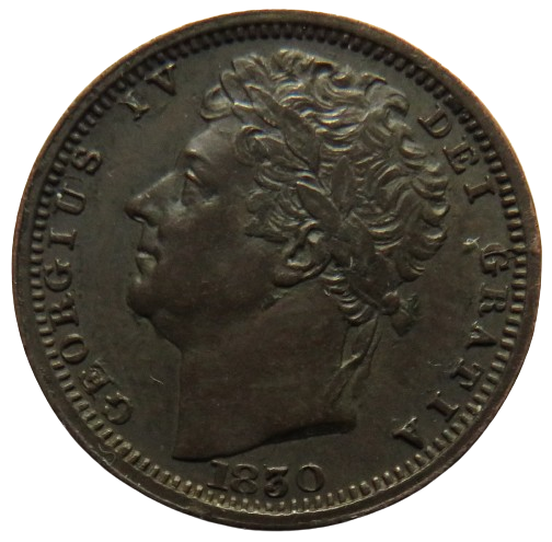 1830 King George IV 1/2 Half Farthing Coin (Ceylon) Higher Grade
