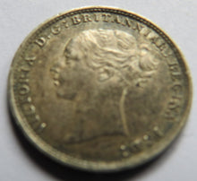 Load image into Gallery viewer, 1887 Queen Victoria Young Head Silver Threepence Coin - High Grade
