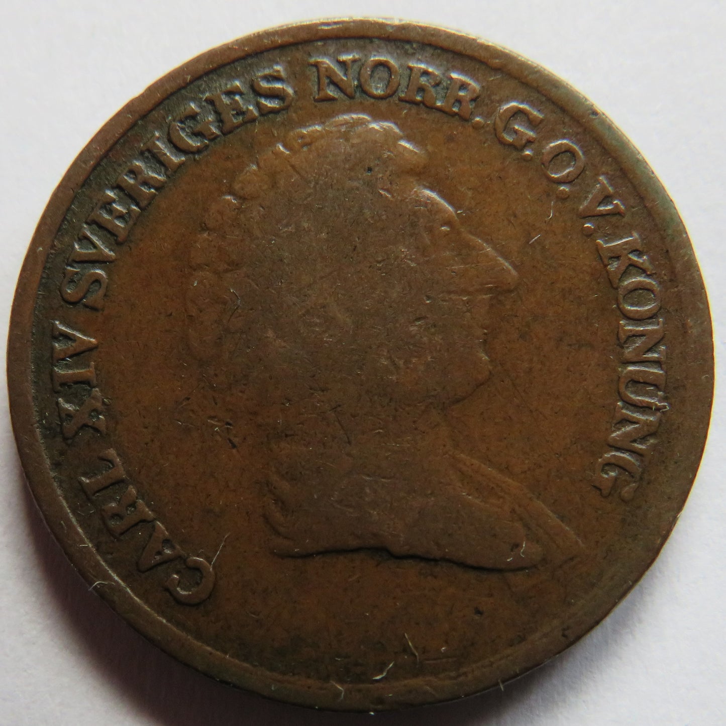 1836 Sweden 2/3 Skilling Coin