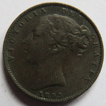 Load image into Gallery viewer, 1853 Queen Victoria Young Head Farthing Coin - Great Britain
