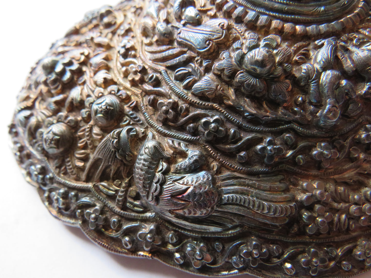 Antique 19thC Straits Chinese Peranakan Large Belt Buckle