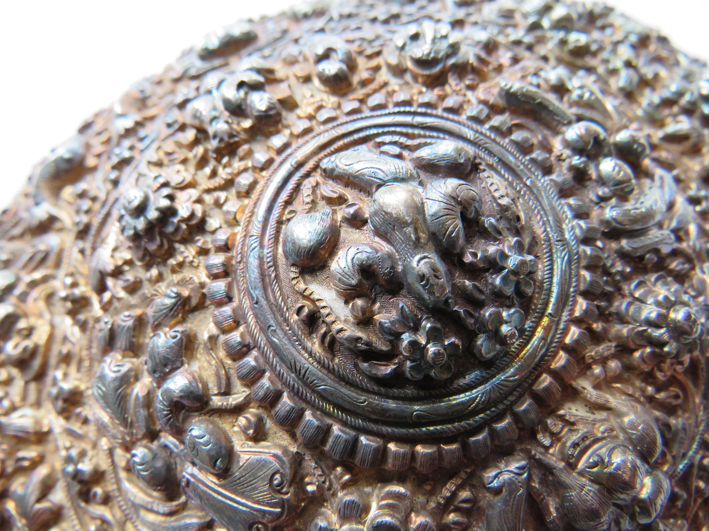 Antique 19thC Straits Chinese Peranakan Large Belt Buckle