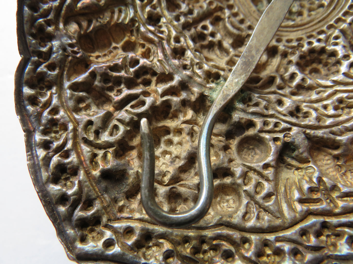 Antique 19thC Straits Chinese Peranakan Large Belt Buckle