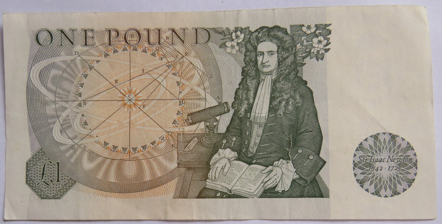 Bank of England £1 One Pound Banknote J.B. Page