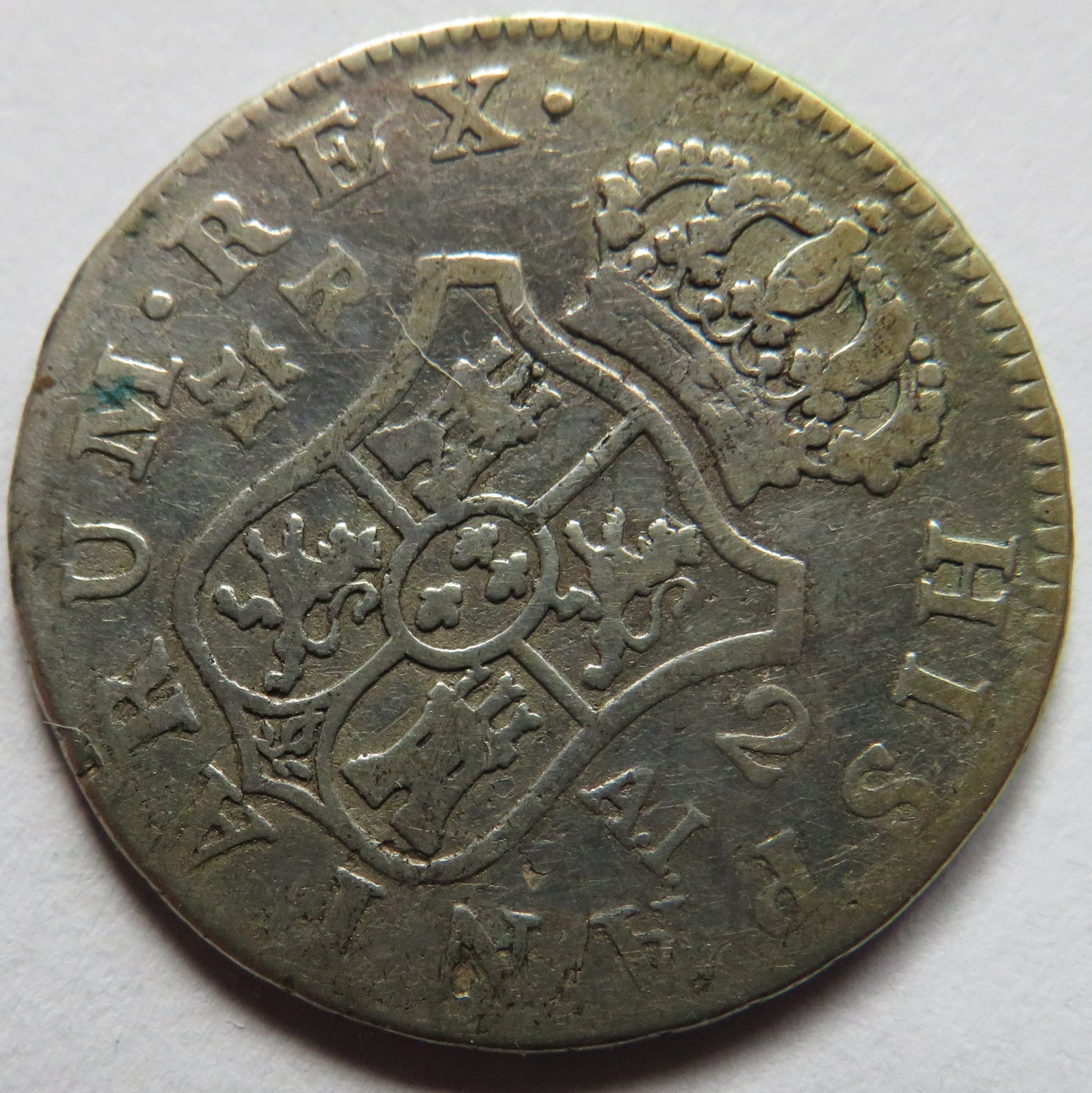 1808 Spain Silver 2 Reals Coin