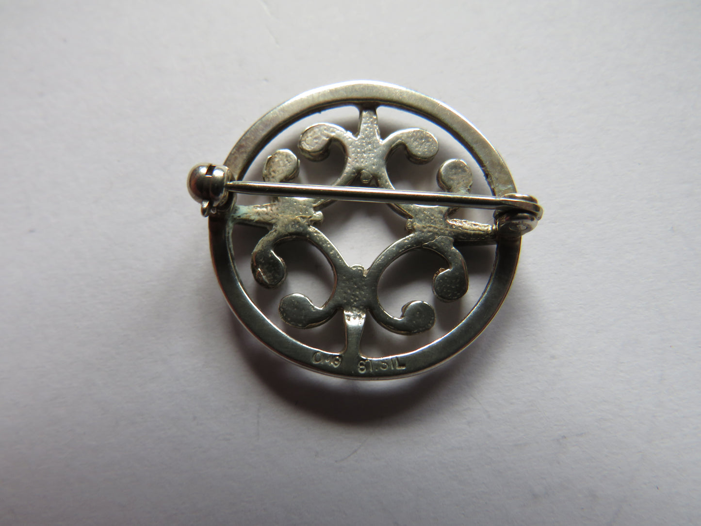 Ladies Sterling Silver Brooch By Ola Gorie