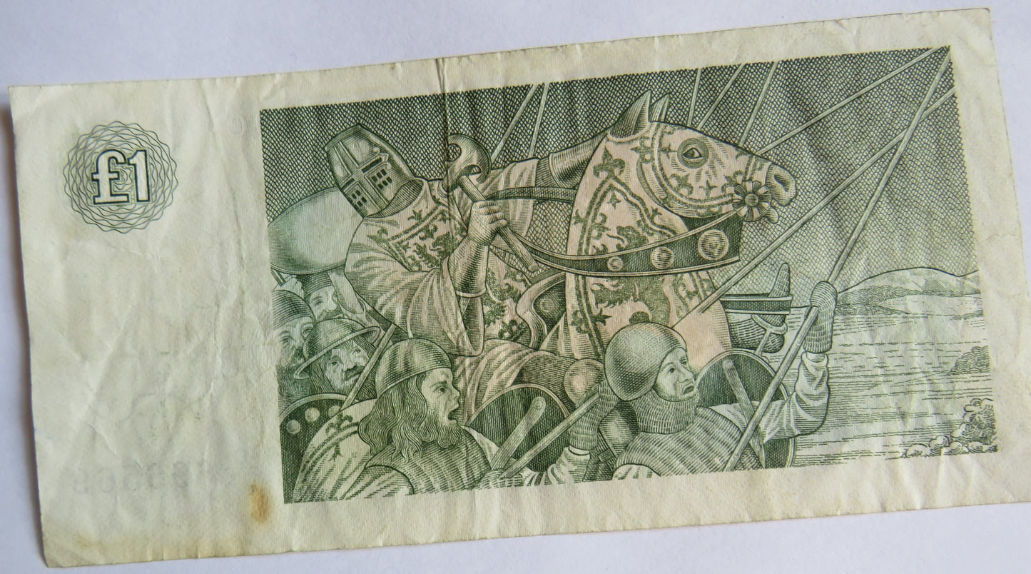 1988 Clydesdale Bank PLC £1 One Pound Banknote