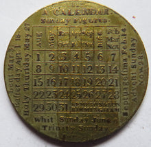 Load image into Gallery viewer, 1813 A Calendar Sunday Figures Coin / Medal Calendar for 1813
