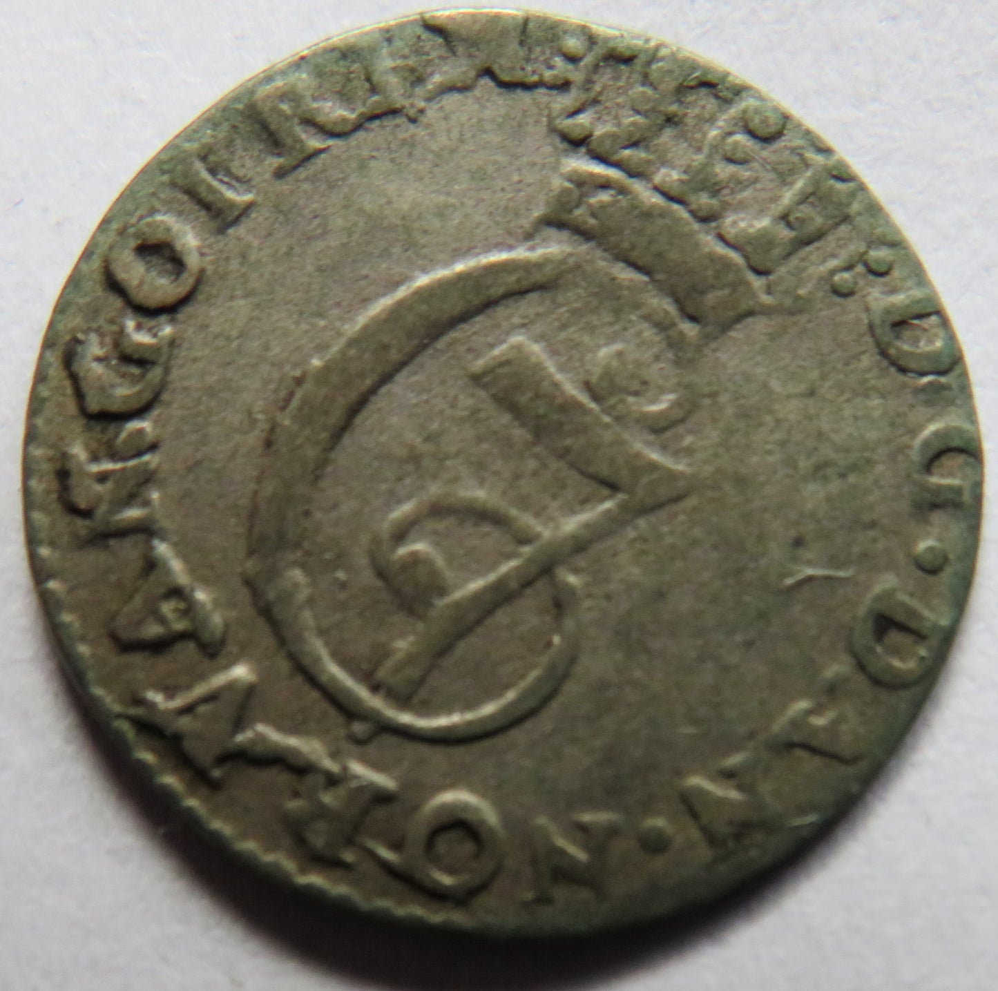 1781 Denmark Silver 2 Skilling Coin