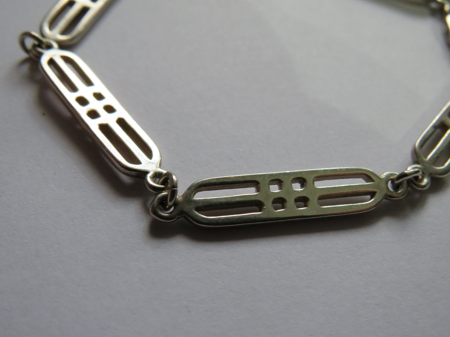 Sterling Silver Bracelet In Charles Rennie Mackintosh Style