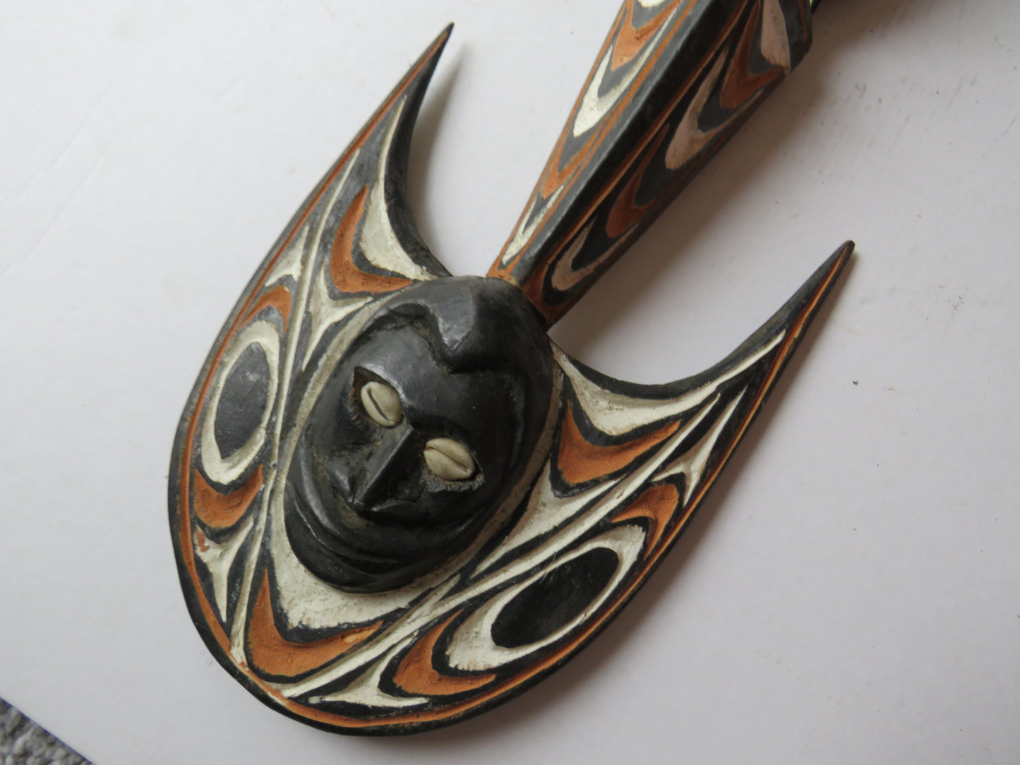Vintage Papa New Guinea Carved Wooden Wall Art, Crocodile etc