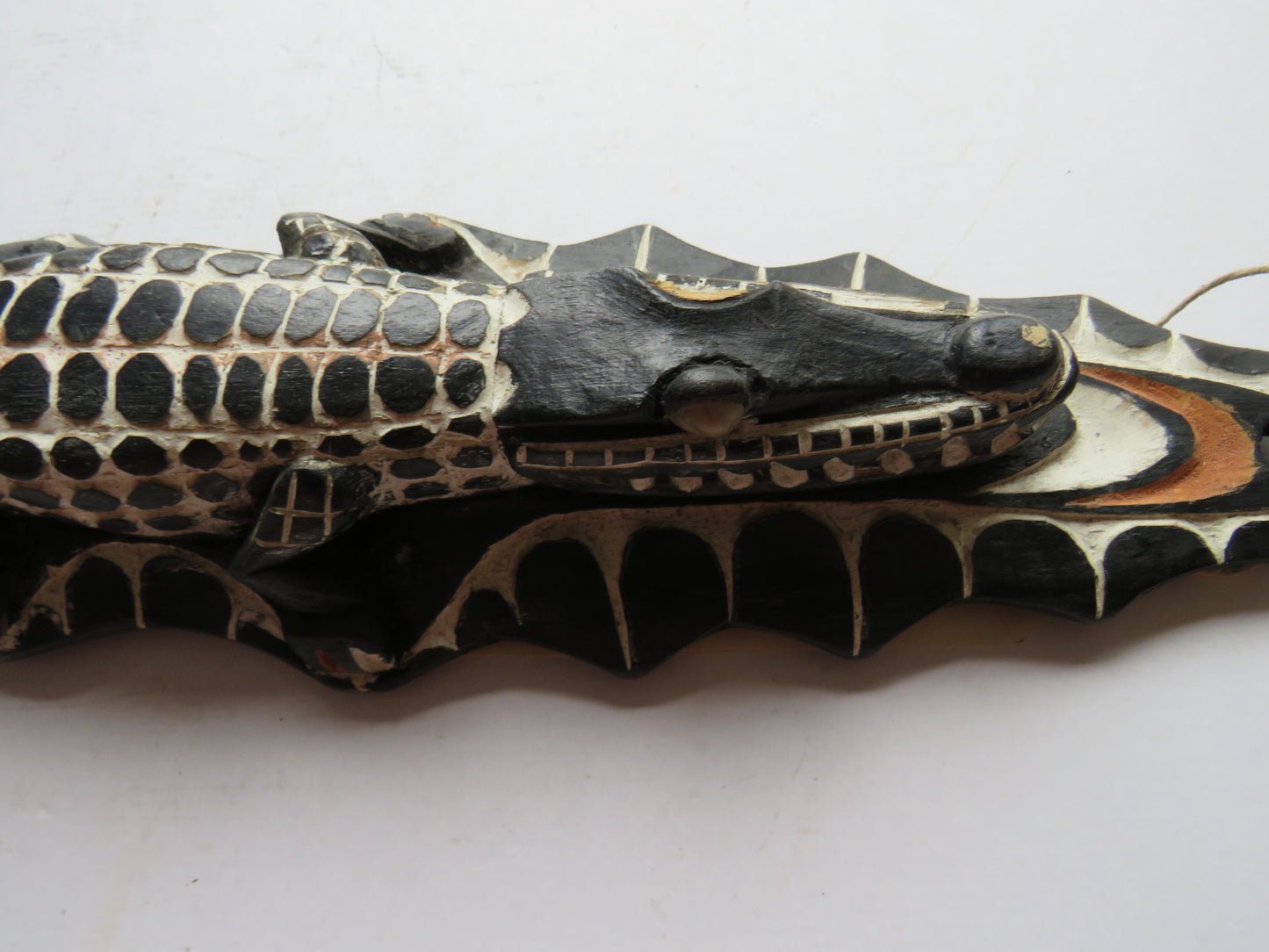 Vintage Papa New Guinea Carved Wooden Wall Art, Crocodile etc