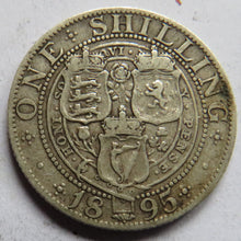 Load image into Gallery viewer, 1895 Queen Victoria Silver Shilling Coin - Great Britain
