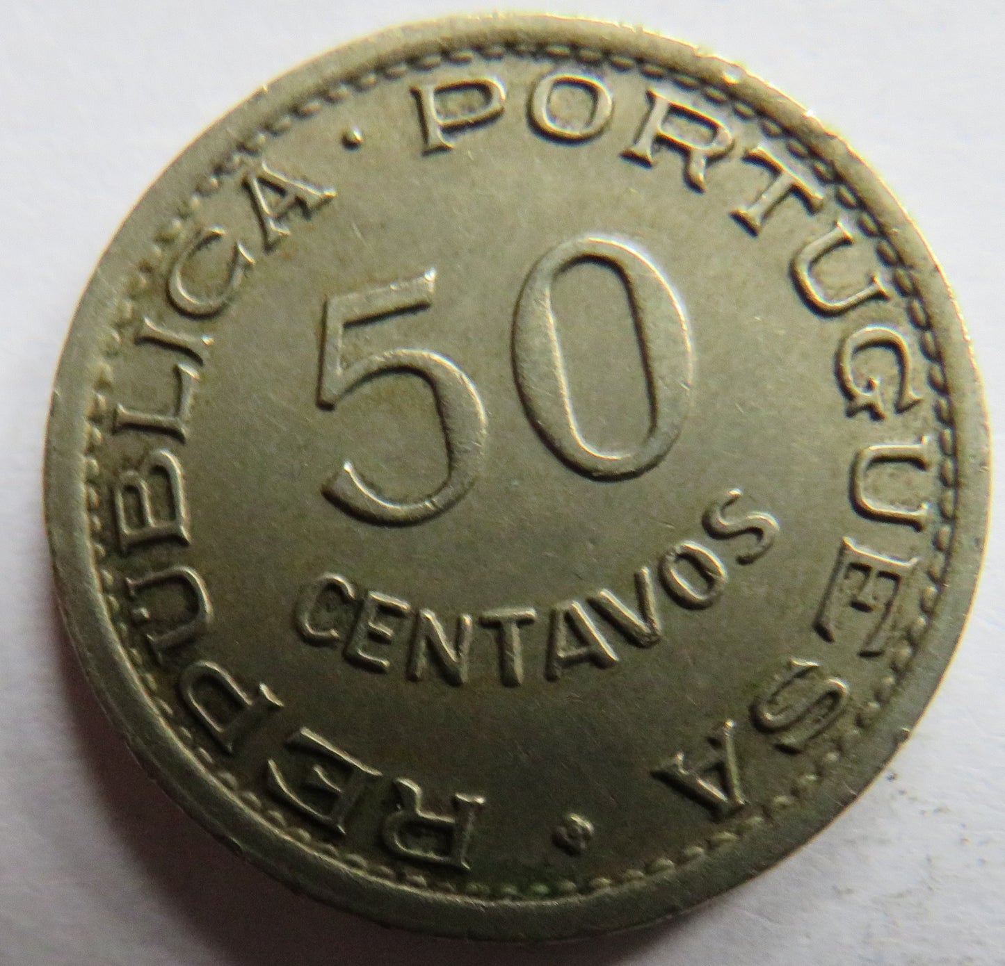 1950 Mozambique 50 Centavos Coin