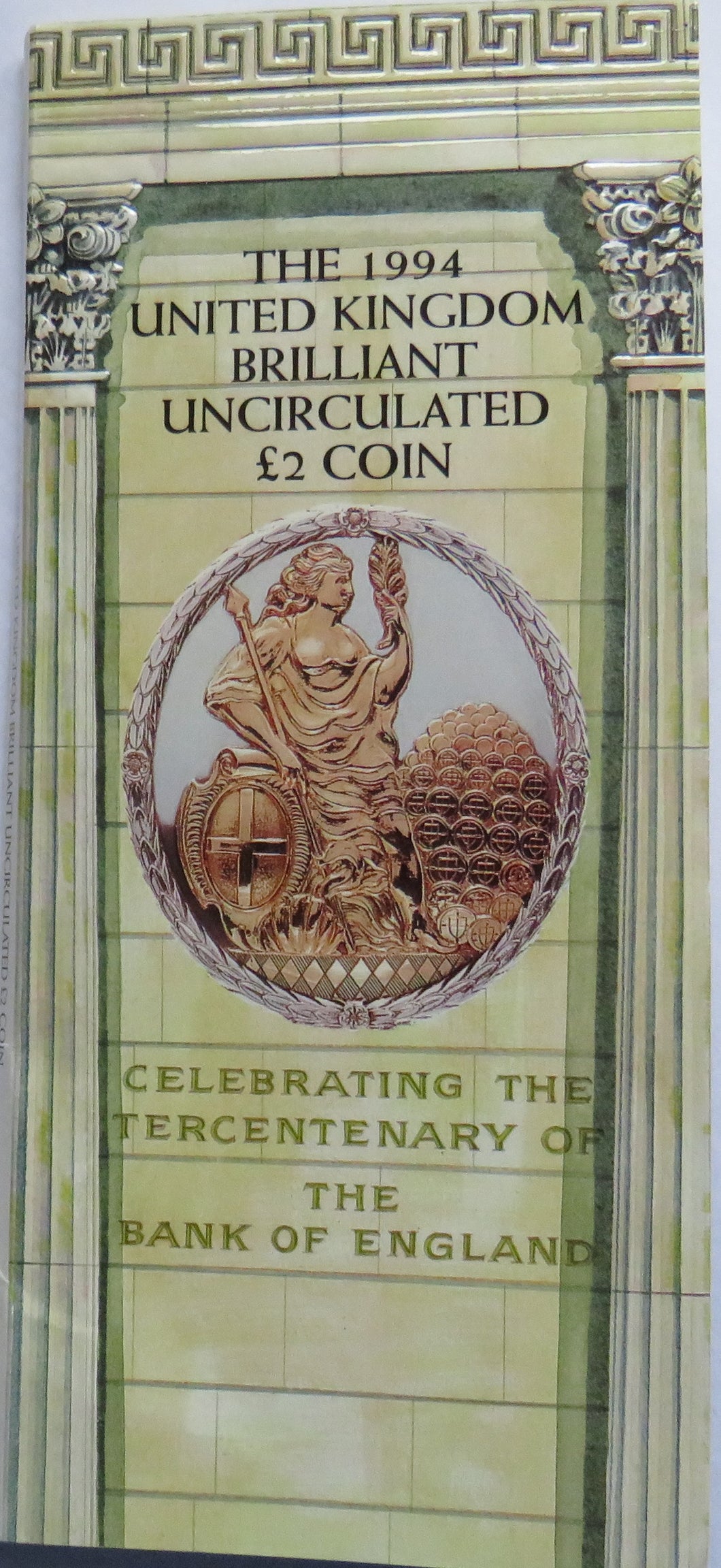 1994 United Kingdom Brilliant Uncirculated £2 Coin Bank of England