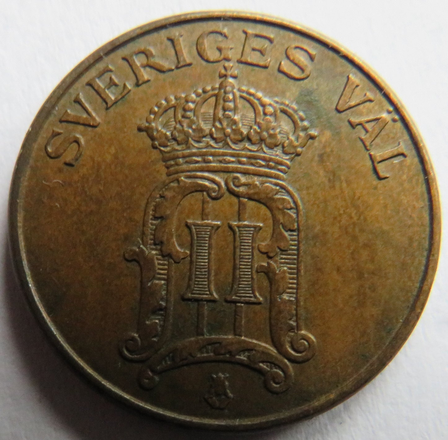 1906 Sweden 2 Ore Coin In Better Grade