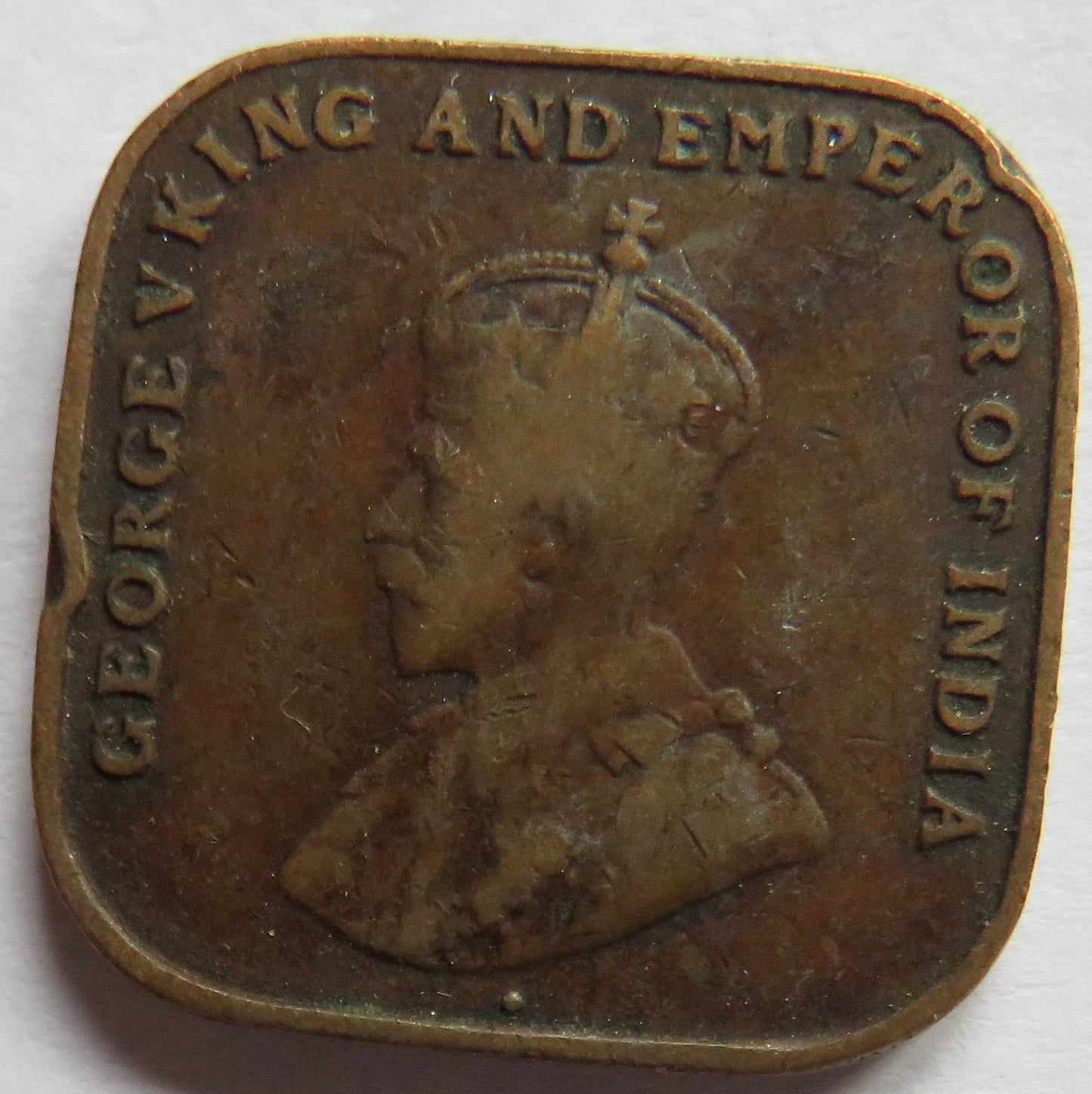 1920 King George V Straits Settlements 1 Cent Coin
