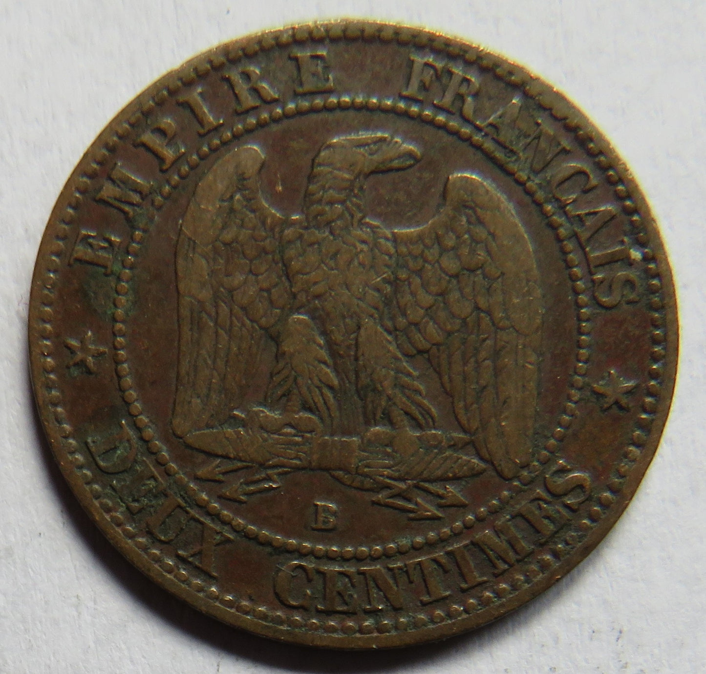 1856-B France 2 Centimes Coin