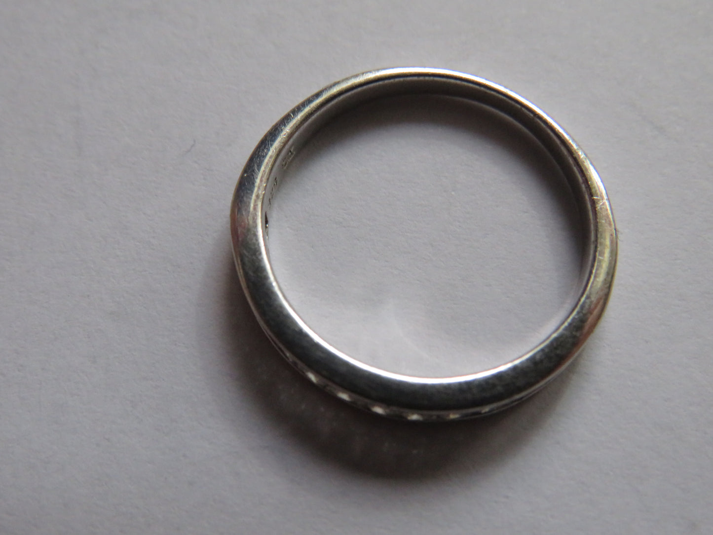 Ladies Sterling Silver & CZ Stone Ring - UK Size O