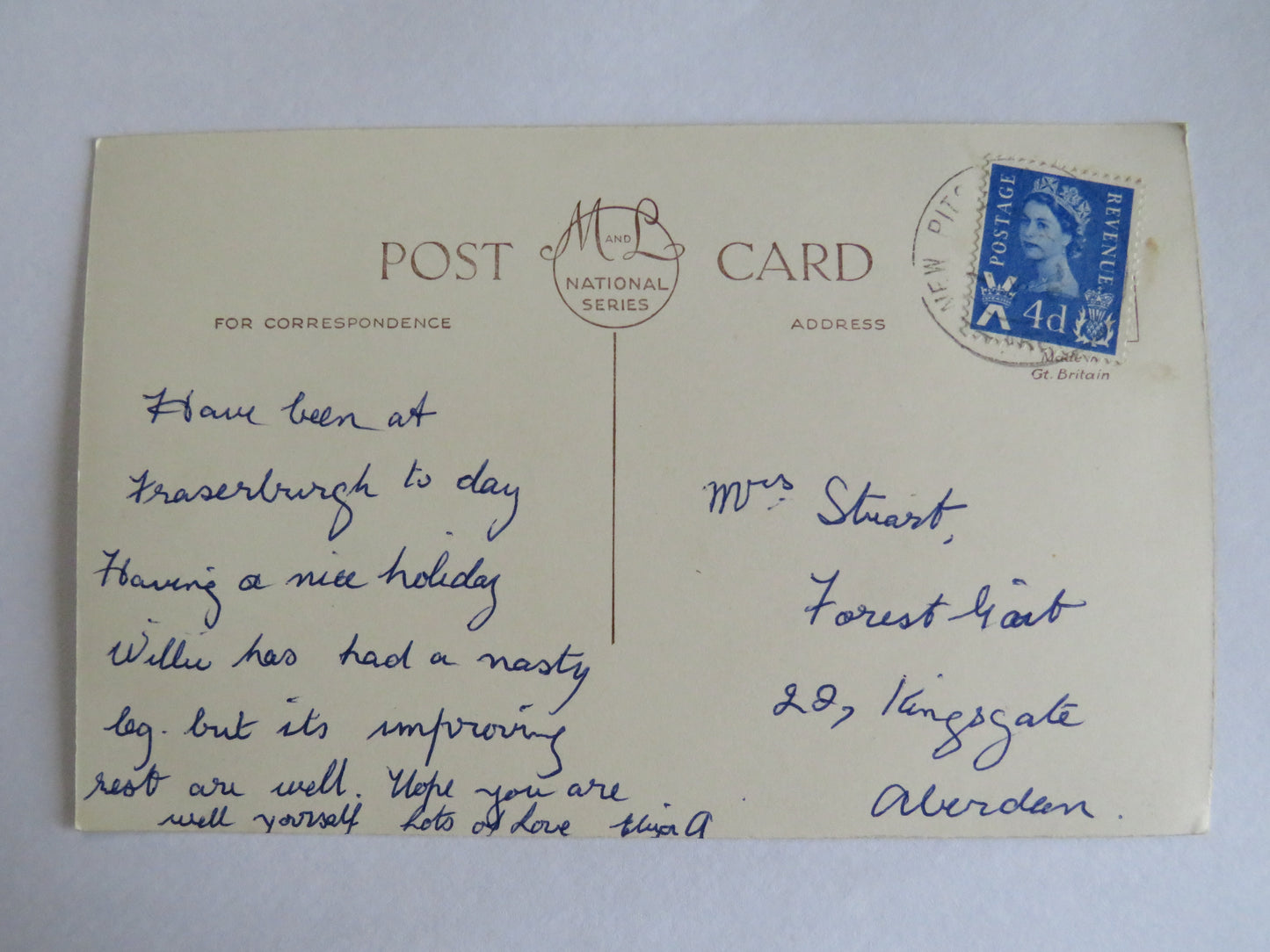Vintage Postcard of Kinnaird Head, Fraserburgh