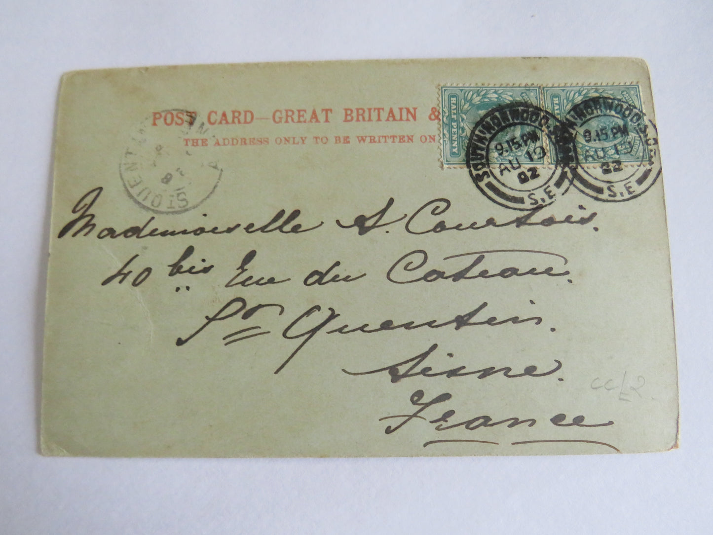 Vintage Postcard of Teignmouth Lighthouse 1902