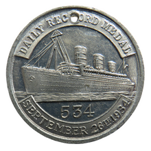 Load image into Gallery viewer, 1934 King George V Daily Record Medal - Launch of Queen Mary

