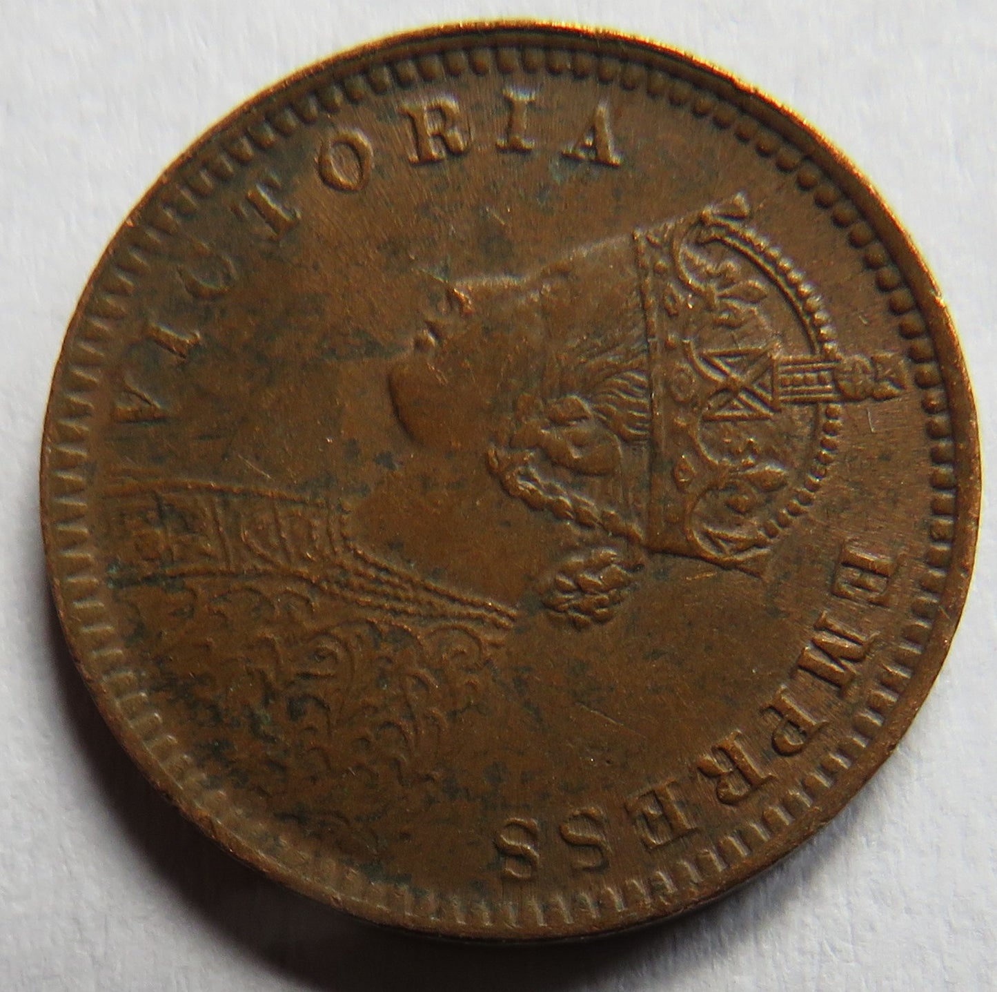 1892 Queen Victoria India 1/12 Anna Coin