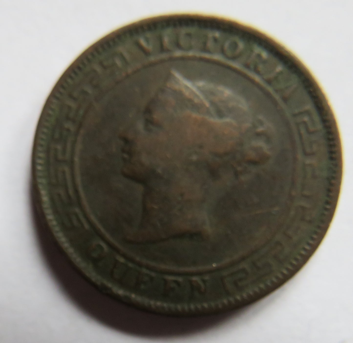 1870 Queen Victoria Ceylon One Cent Coin