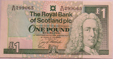 Load image into Gallery viewer, 1992 The Royal Bank of Scotland £1 One Pound Note
