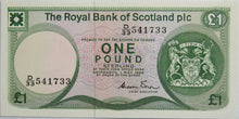 Load image into Gallery viewer, 1986 The Royal Bank of Scotland £1 One Pound Note
