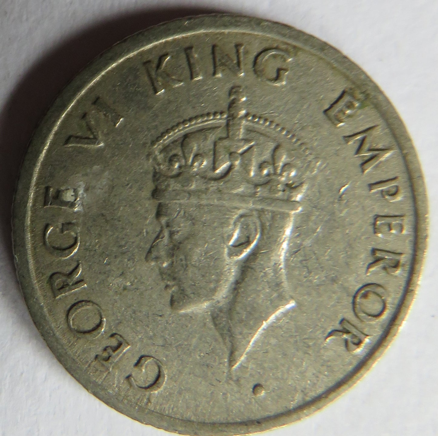 1946 King George VI India 1/4 Rupee Coin