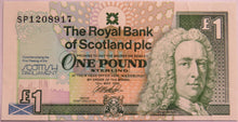 Load image into Gallery viewer, 1999 The Royal Bank of Scotland £1 Note Scottish Parliament
