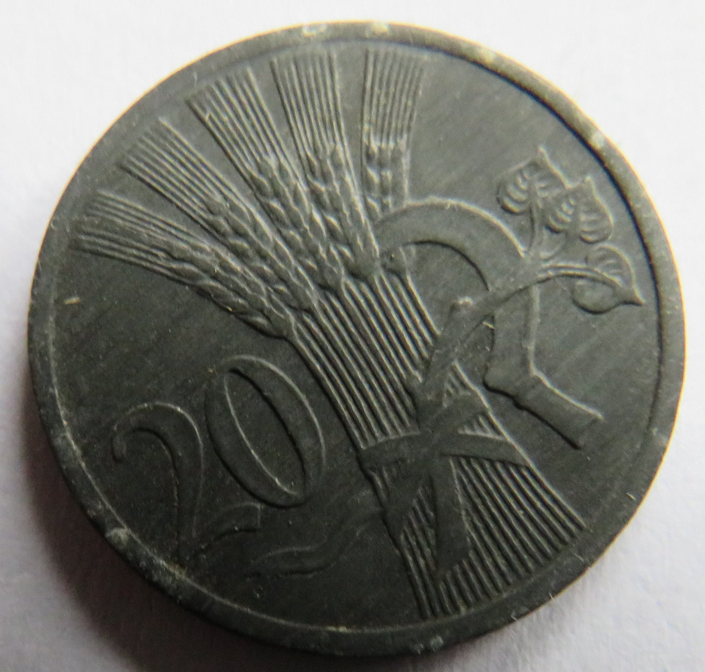 1942 Bohemia and Moravia 20 Haleru Coin