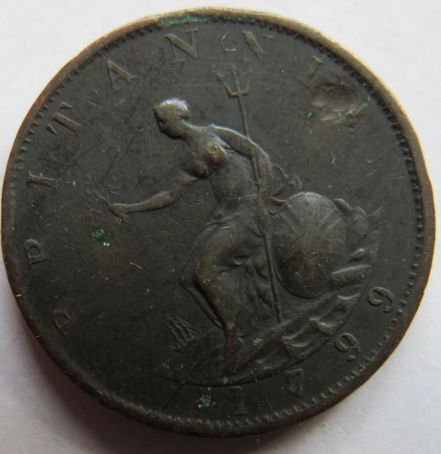 1799 King George III Halfpenny Coin - Great Britain