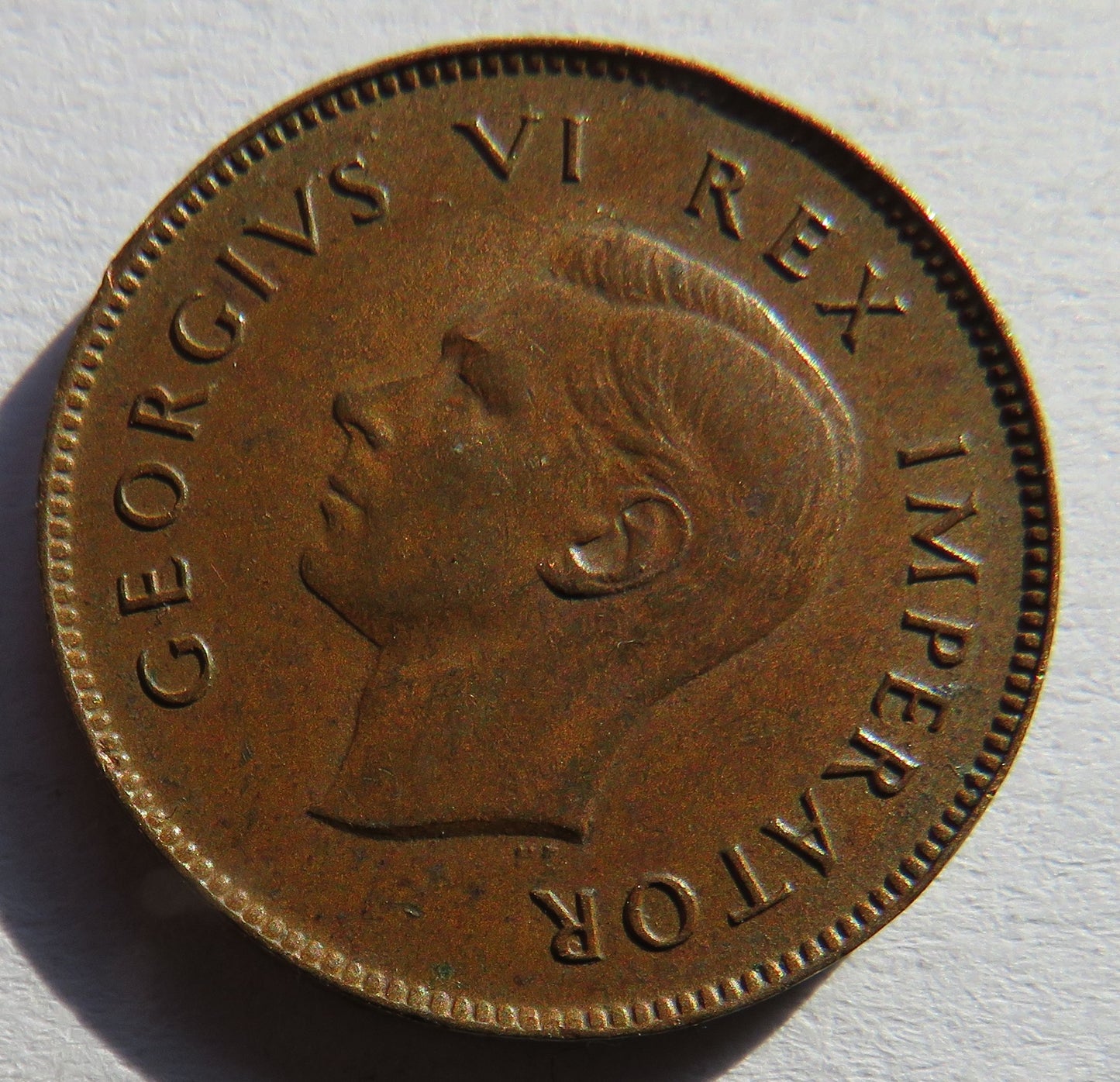1942 King George VI South Africa Farthing Coin