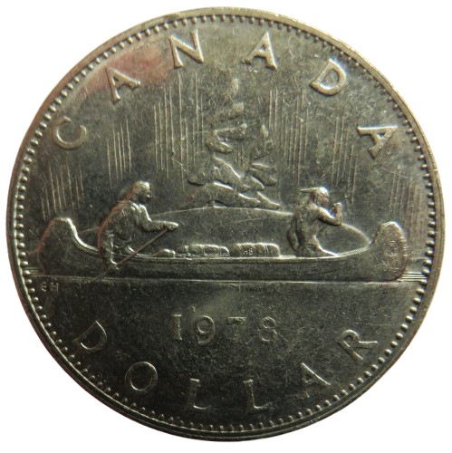1978 Queen Elizabeth II Canada $1 One Dollar Coin