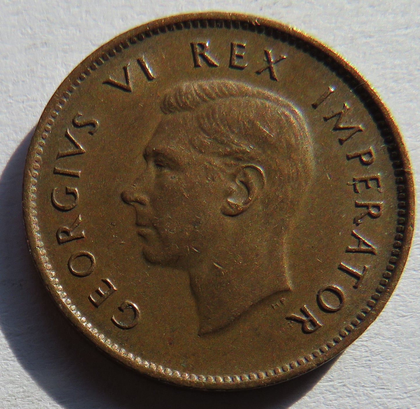 1943 King George VI South Africa Farthing Coin