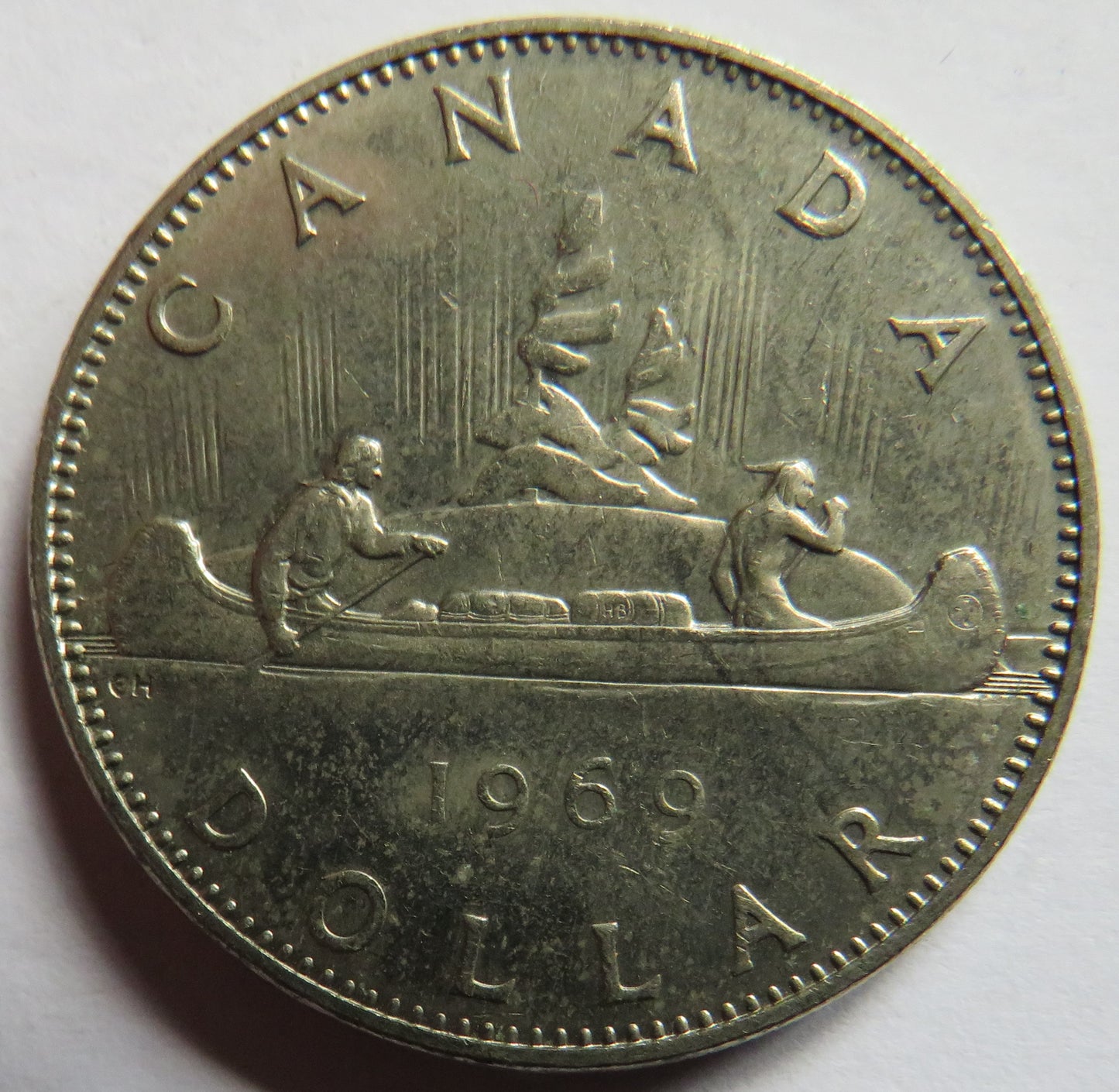1969 Queen Elizabeth II Canada $1 One Dollar Coin