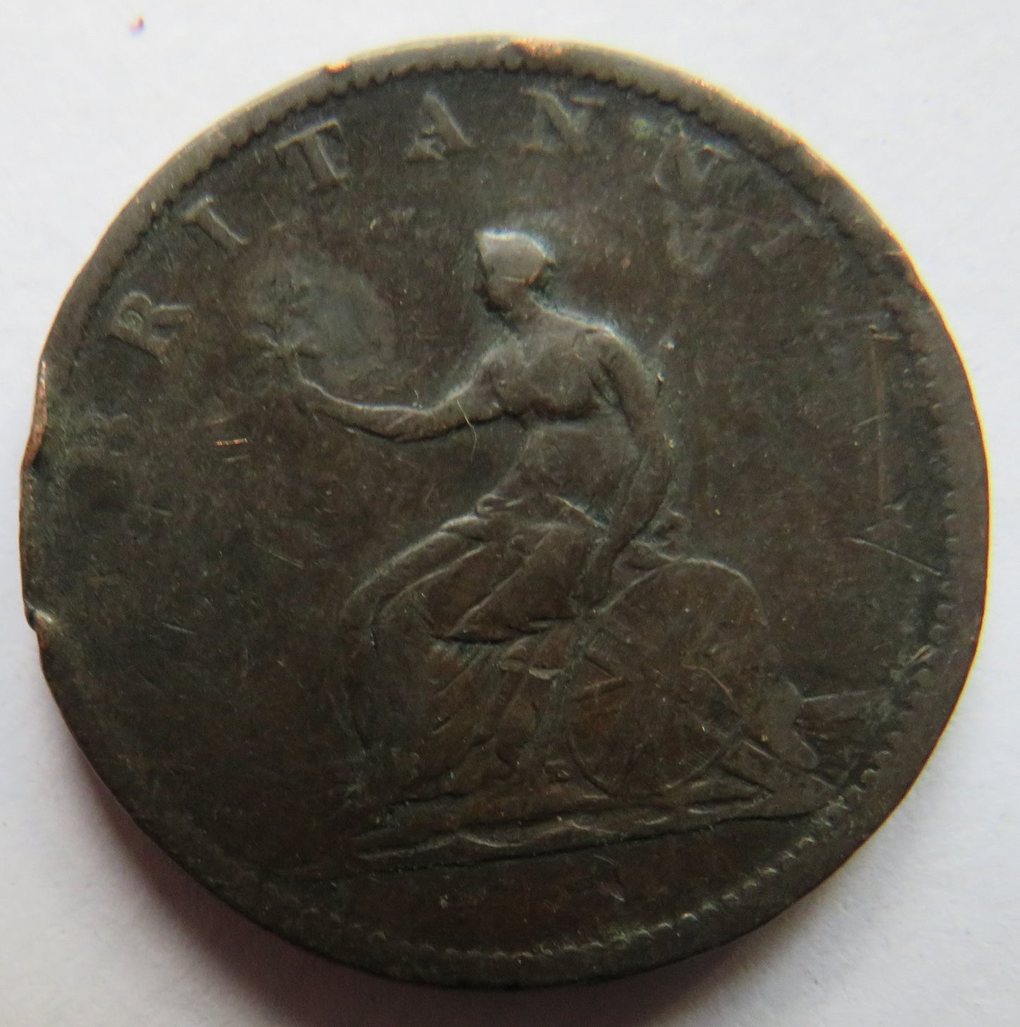 1806 King George III Halfpenny Coin - Great Britain