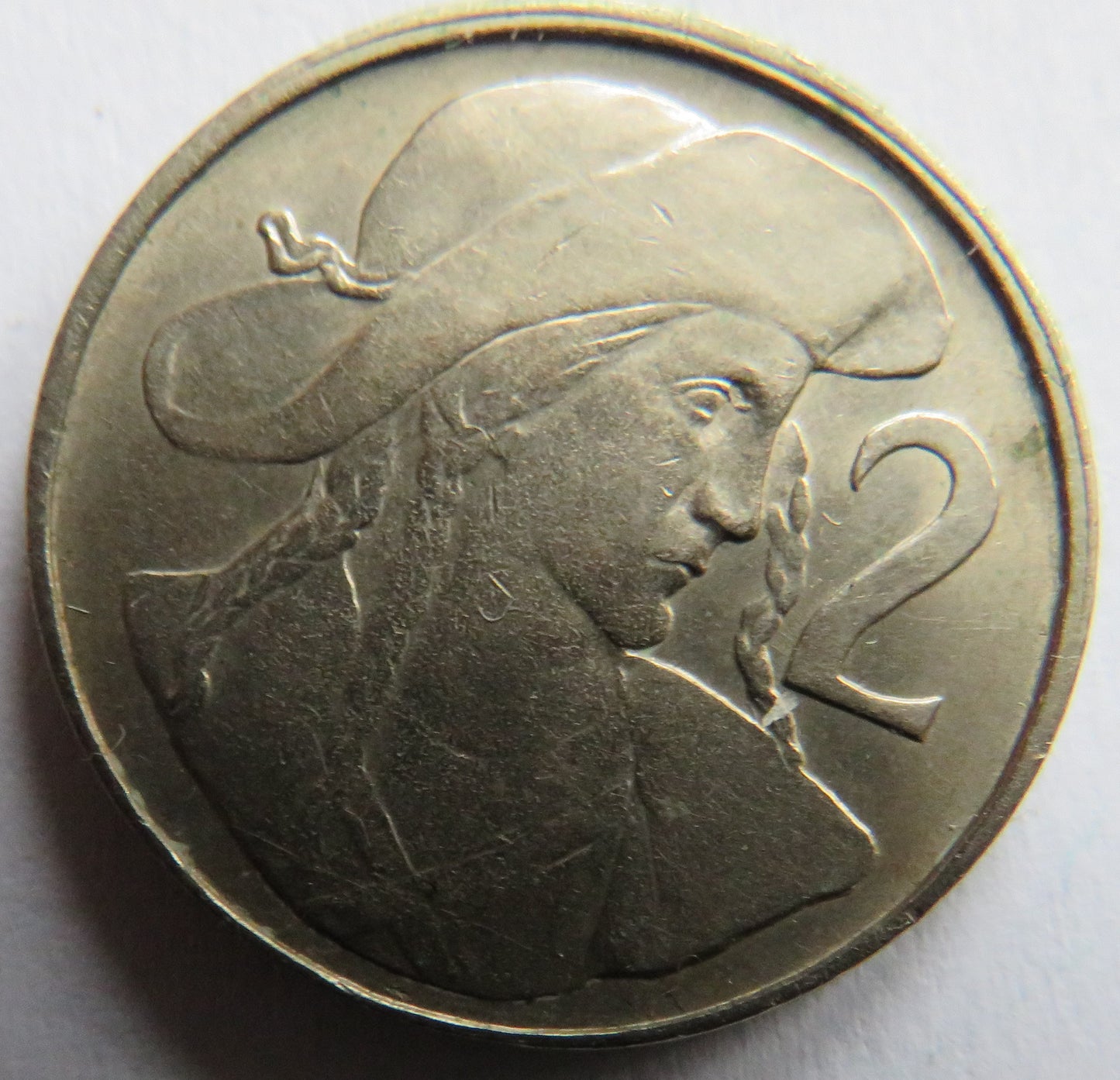 1947 Czechoslovakia 2 Koruny Coin