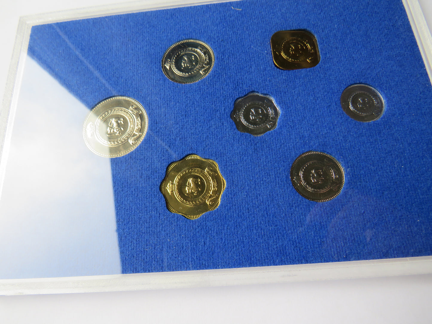 1971 Central Bank of Ceylon Coinage Cased Coin Set