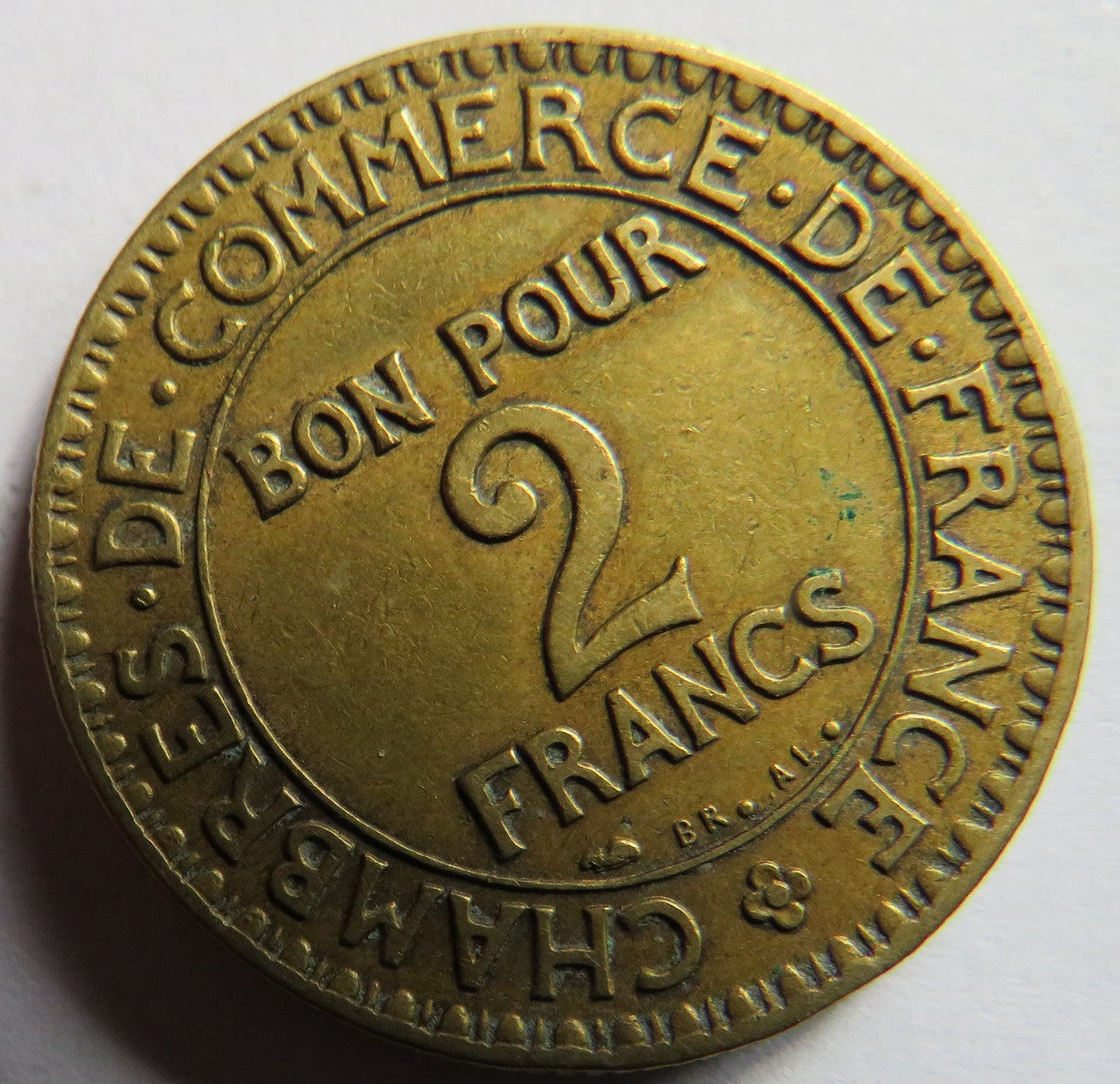 1925 France 2 Francs Coin