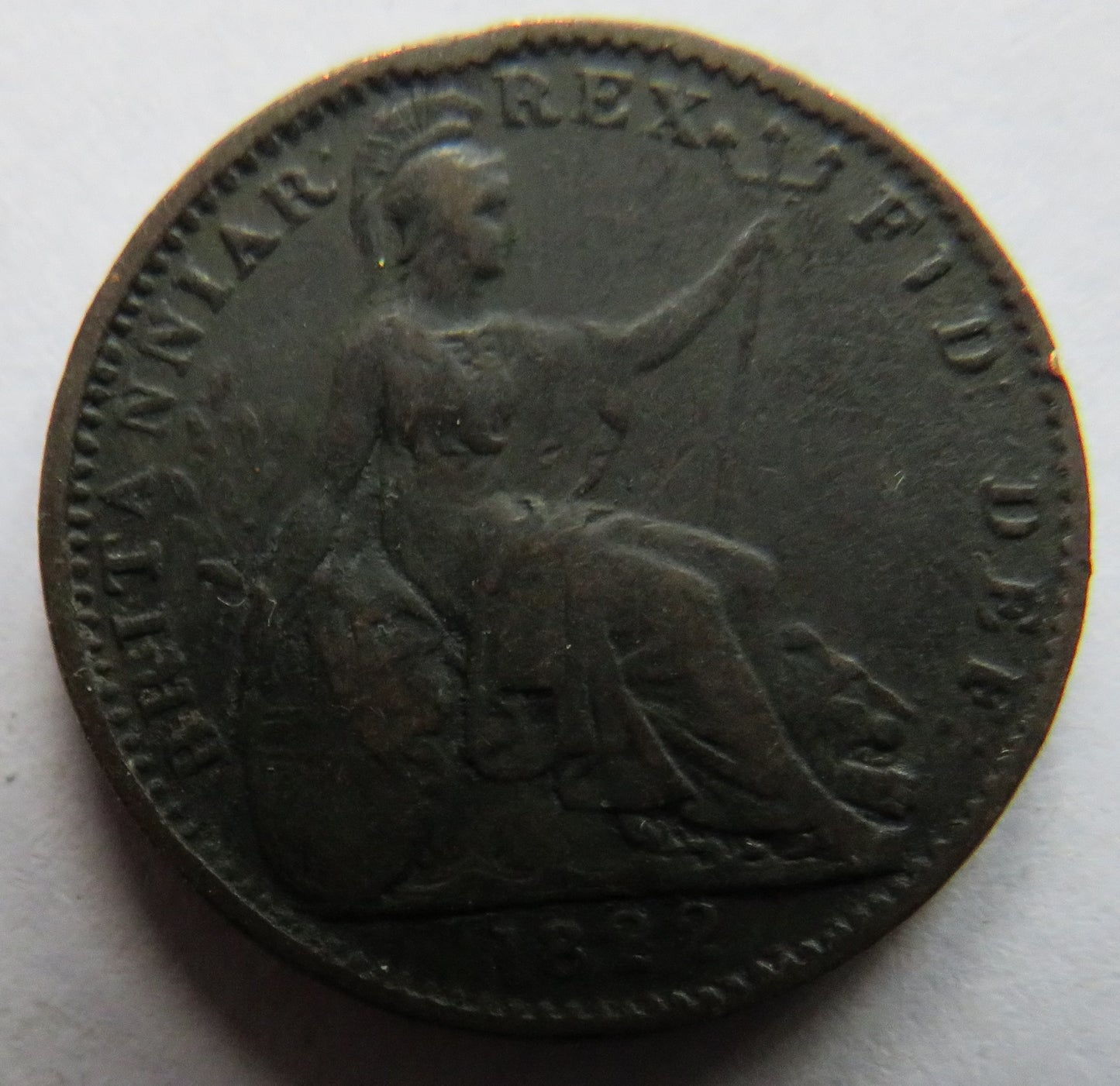 1822 King George IV Farthing Coin - Great Britain