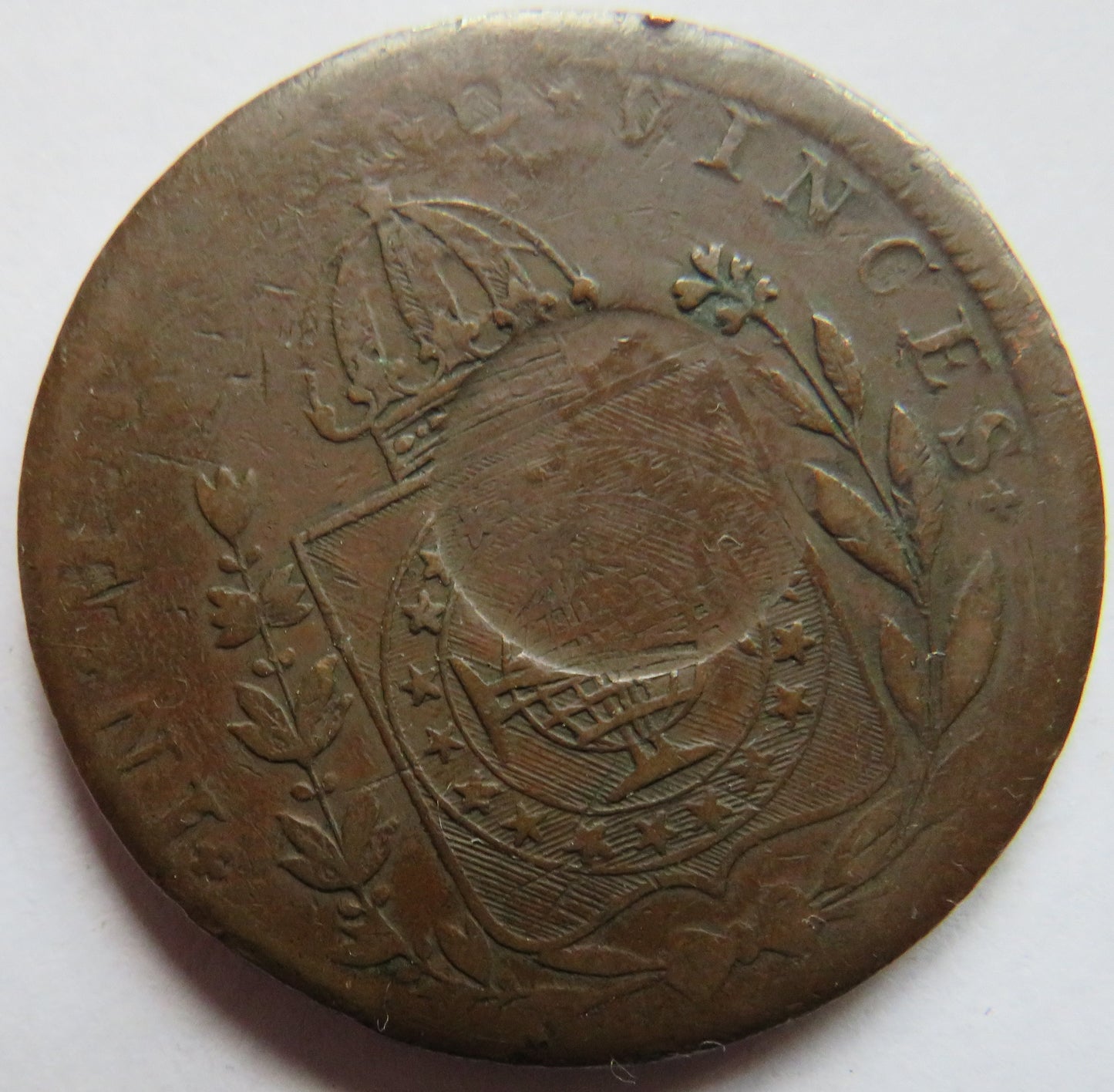 1829 Brazil 40 Reis Coin