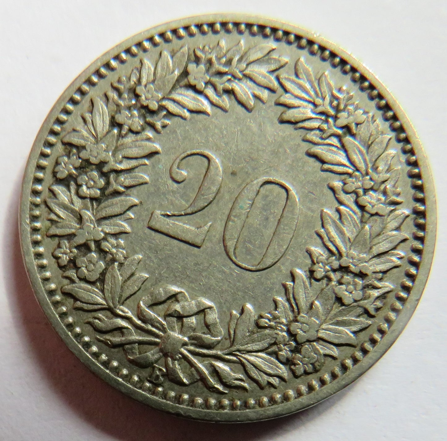 1911 Switzerland 20 Rappen Coin