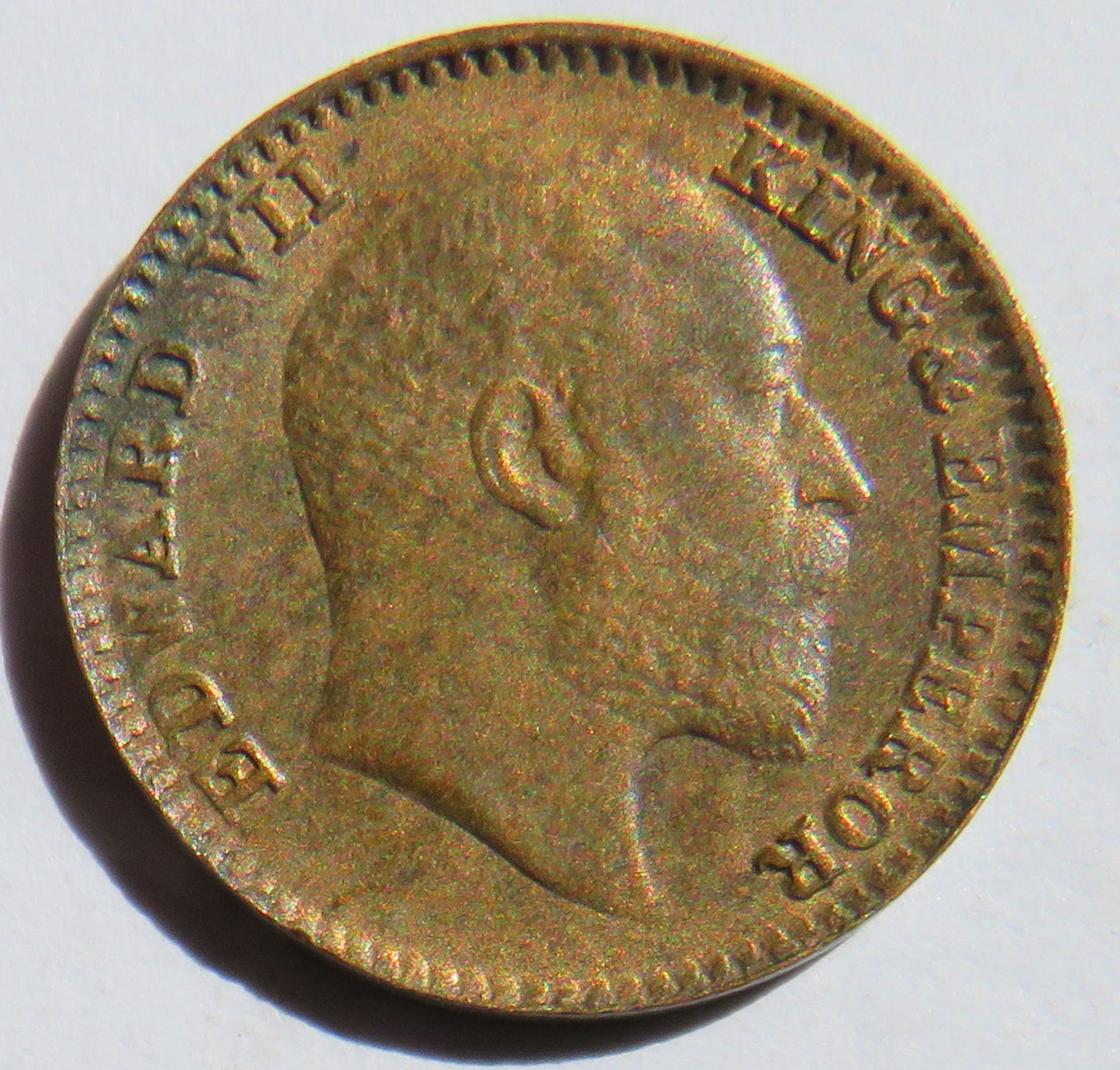 1907 King Edward VII India 1/12th Anna Coin In Higher Grade