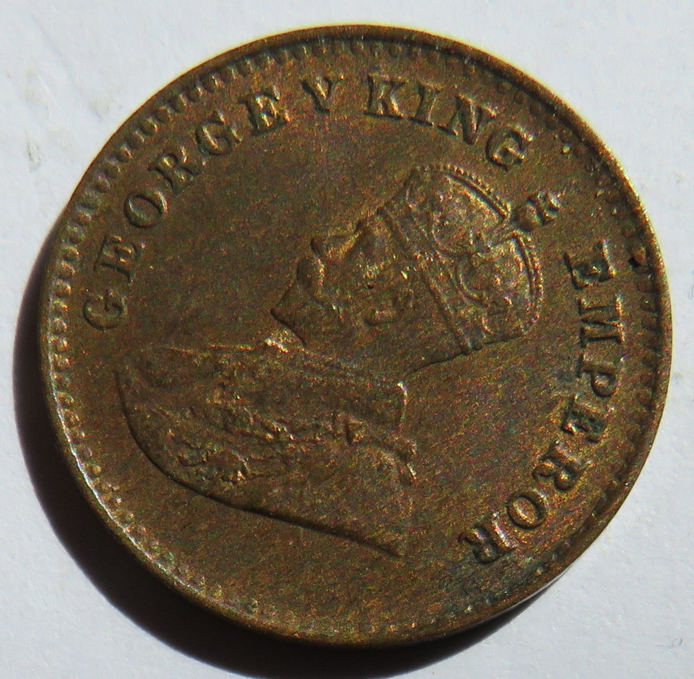 1930 King George V India 1/12th Anna Coin In High Grade